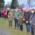 J. Cholewa, H. Nevoigt, T. Meier, A. Windhövel, Besucher aus Köthen, D. Porzig (v.l.)